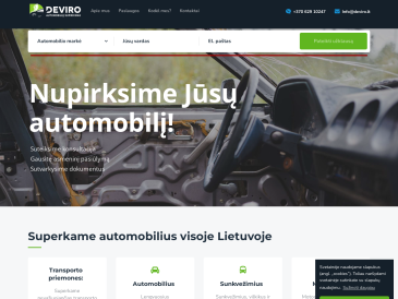 Deviro, Ustukių autolaužynas, automobilių supirkimas, UAB