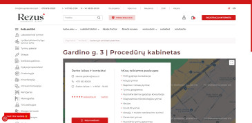 Rezus.lt, procedūrų kabinetas