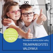 MyoCare akinių lęšiai trumparegystės valdymui