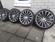 Mercedes R21 , 5x112 , dvieju plociu , 8,5x21 , ET35 , 245x35x21          10x21 , ET40 , 275x30x21