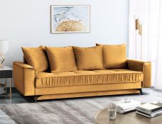 Minkšta sofa-lova „Mona“ su dėže patalynei